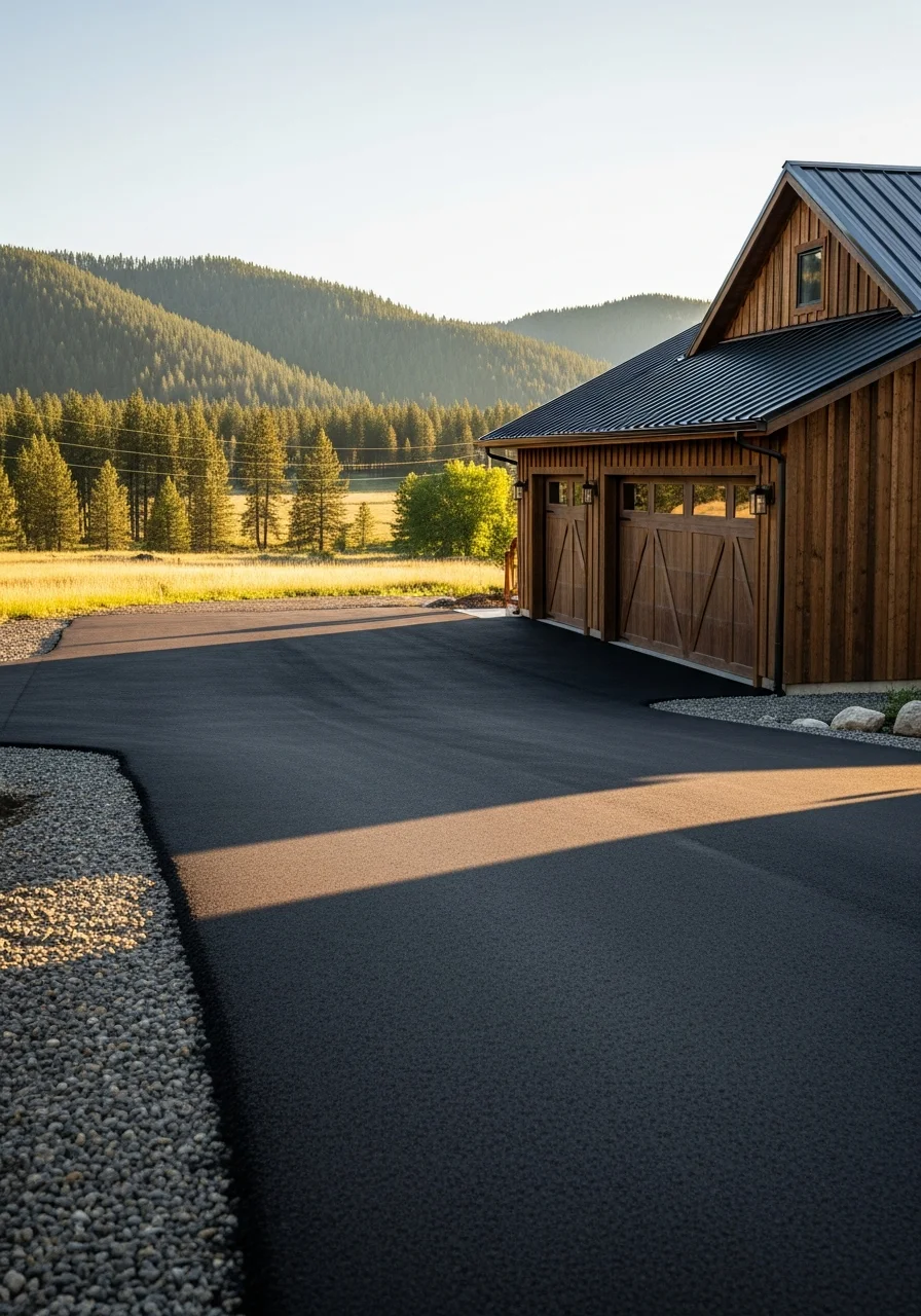 Grangeville home or structure with clear view of surrounding rural setting and terrain.