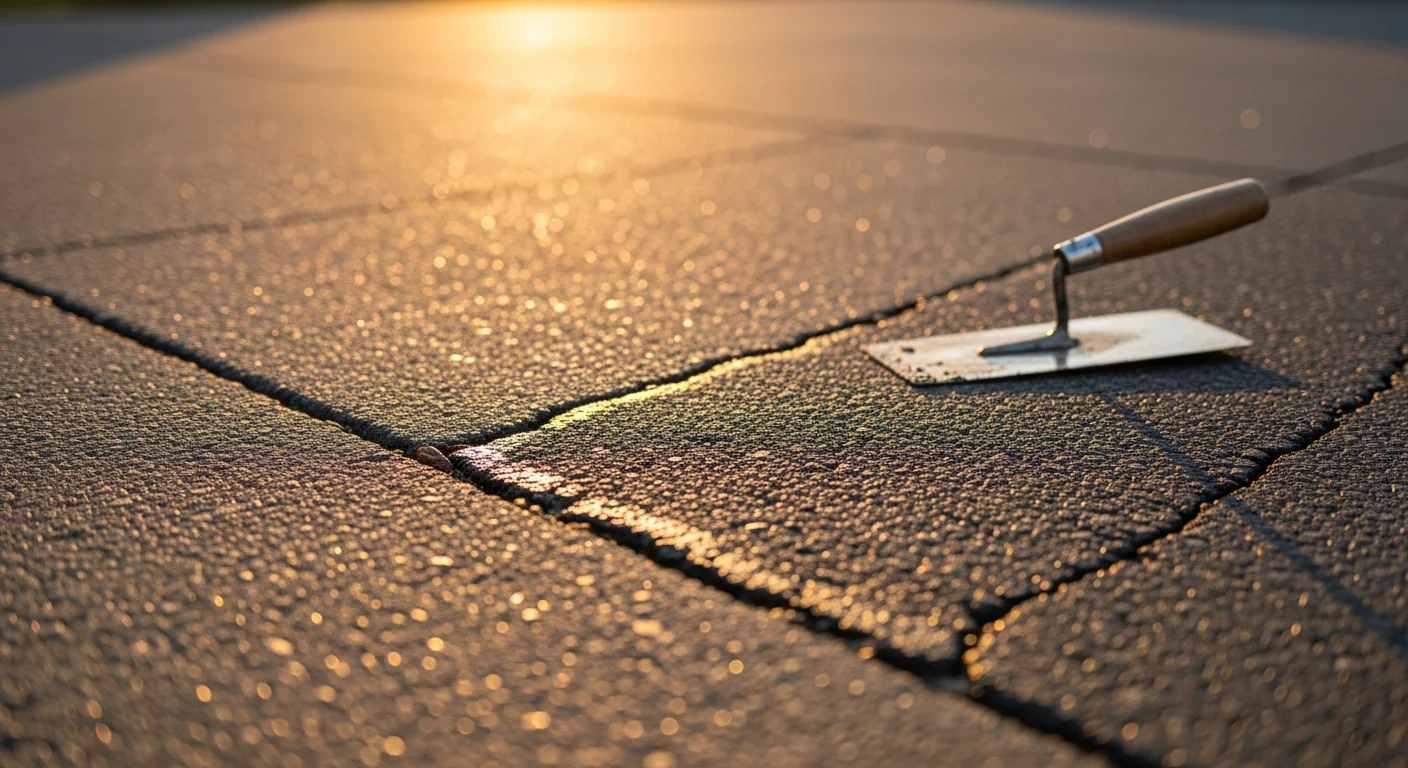 A repaired residential concrete driveway in Spokane, Washington, showing a smooth, crack-free surface with clean edges alongside a single-family home. The finished repair blends with the existing slab, with no visible patching lines or surface spalling.